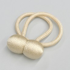 아라크네 커튼 자석 타이백 44 x 3 cm, 베이지, 1개