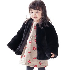 Peek-a-boo 兒童皮草外套