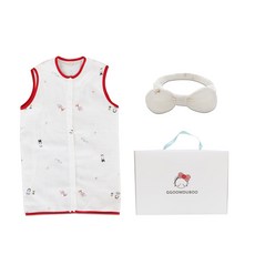 ggoom duboo 女孩童純棉睡衣+蝴蝶結髮圈組