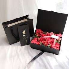 必備單品人造皂花盒+零花錢袋+購物袋套組, OLED