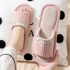 알럽홈 베어 소프트 거실화, 라이트핑크, 1개