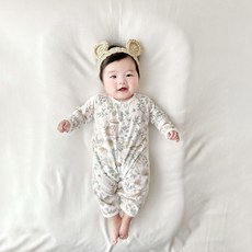 Bebeniz 嬰幼兒柔軟網眼純棉長袖連身衣