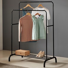 Tres Belle 雙桿站立式衣架, 黑色