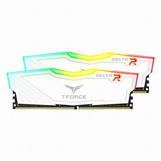 팀그룹 T Force DDR4 3200 CL16 Delta RGB 데스크탑용 화이트 16GB x 2p