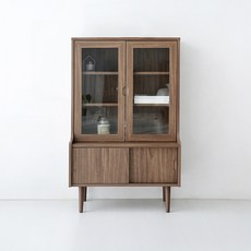 마켓비 폴라보 4문 수납장 76120 CAM12076, 미들브라운