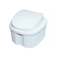 Market A Denture Silver 假牙收納盒, 白色, 1個
