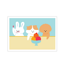 감성 아트웍 디자인 캔버스 D 엔조이 키즈 라인 D 52 러블리 펫 파티