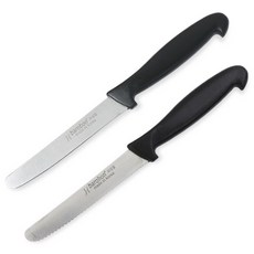 바로본 민과도 110mm + 톱니과도 110mm 세트, 블랙, 1세트