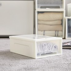 모던하우스 적층 모듈 서랍형 슬라이딩 리빙박스, 아이보리, 1개