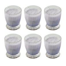 Hydro On The Rock 透明花紋玻璃杯, 6個