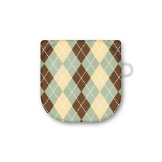 프루그나 디자인 아가일체크 갤럭시 버즈 프로 앤 버즈 라이브 / 버즈2 케이스, 브라운, 갤럭시 버즈 PRO, 1개