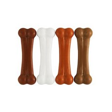 BarkBone 尼龍骨棒大型狗刷牙玩具 4 件套 L, 混色, 1套