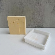 홈플로우 디자인 벽 건물 석고 디퓨저 실리콘 몰드, 03