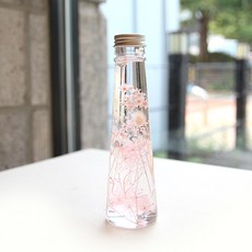 THE VOM 浮游花永生花氣氛燈, 淺粉色繡球花 粉紅色滿天星