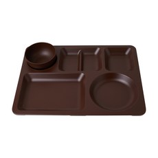 어웨이큰센스 아동용 더 스쿨 식판 세트, 카카오 베이지, 식판 + 미니볼, 1개