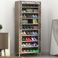 SAERON LAC 簡易鞋櫃 9 步 60 x 30 x 155cm, 圖案金