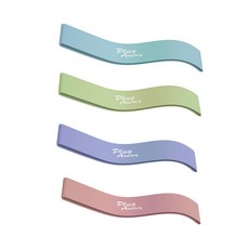 나야스타일 홈트레이닝 요가 라텍스 밴드 4종 세트 YGYP-84-5, 핑크, 블루, 퍼플, 그린, 1개