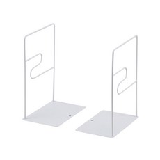 철제 북앤드 2p YT_RA753, 화이트 라운드