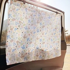 GMZ MOTORS 車用遮陽窗簾 吸盤, 兔子遊樂園(吸盤), 1個