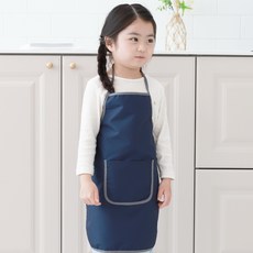 BEBE CHOUETTE 幼兒用深粉彩防水口袋圍裙