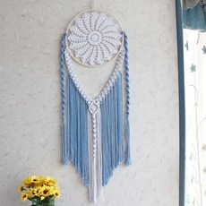 크로셰 플라워 드림캐처, 블루