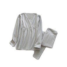 Minsung Company 孕婦V領睡衣上下套裝