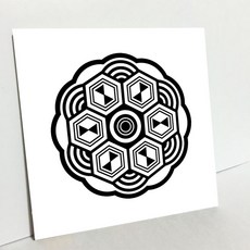 HTP 傳統圖案磁磚 蓮藤紋 K1037 8457, 1個