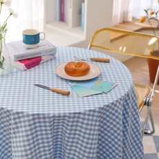 FORHOME 手工派對格紋桌布, 1個, XS(60 x 60 cm), 海洋