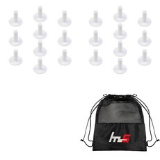 NAYASTYLE TPE 高爾夫球釘 20入 + 收納袋套組, GFYP-168-4+168-4PU