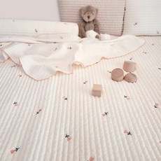 viviNi 100支絎縫孩童床墊, 花朵款