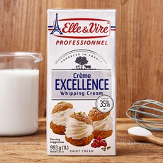 엘앤비르 엑셀런스 휘핑크림, 1개, 1L