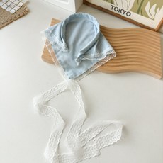 Bibimua圓點蕾絲三角圍巾髮帶 短 HR742