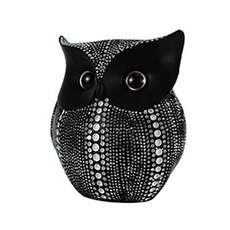 Living Duo 文藝復興室內裝飾貓頭鷹擺飾, 黑色