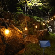 21C Trend 太陽能供電 露臺氛圍燈串 復古燈 10m 20燈泡 + 導線 3m, 燈泡色