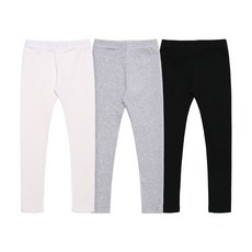 URAVI 女童款棉質彈力緊身褲 3款組合