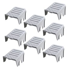 EVER HOUSE 成對雙層鞋架 8入, 灰色, 8個