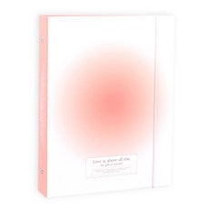 워너디스 블러쉬 A5 6공 포카 바인더 커버, 코랄 레드, 1개