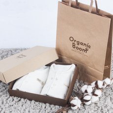 Organic Boom 嬰幼兒龍年內衣2件組禮盒 + 提袋
