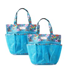 Beaurator Beulayteu.com可愛口袋網狀沐浴包, 天藍色, 2個