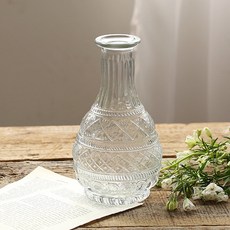 생활업글연구소 유리 화병 꽃병 B 중형, 투명