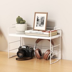 소하임 우드 책상 정리 미니 선반, 올화이트, 1단