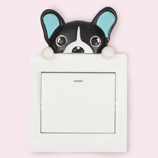 Quardi 動物開關蓋貼紙, 狗