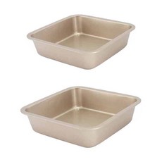 B Home Baking 正方形烤盤 金色 2件組, 1套