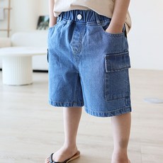 sonyun market 兒童時尚工裝牛仔短褲