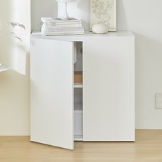 채움가구 리무드 수납장 E0 LPM 18T 800 방문설치, 크림화이트