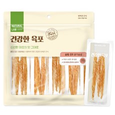 네츄럴랩 건강한 슬림 건조 육포 강아지 간식, 닭가슴살, 240g, 1개
