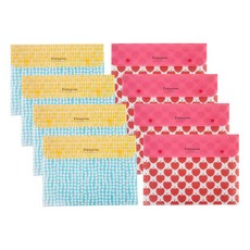 Finlayson 文件文件 8 個口袋 2 種 x 4p 組, 藍紅, 1套