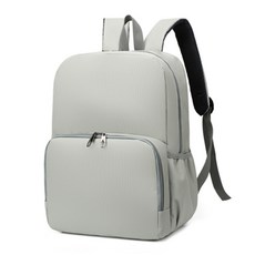 JH Company 簡約素色後背包, 灰色