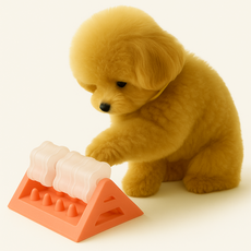 MAAH 寵物3層滾輪零食彈出嗅聞玩具, 粉紅色, 1個