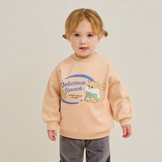 milkmile 美味橡子時光刷毛大學T